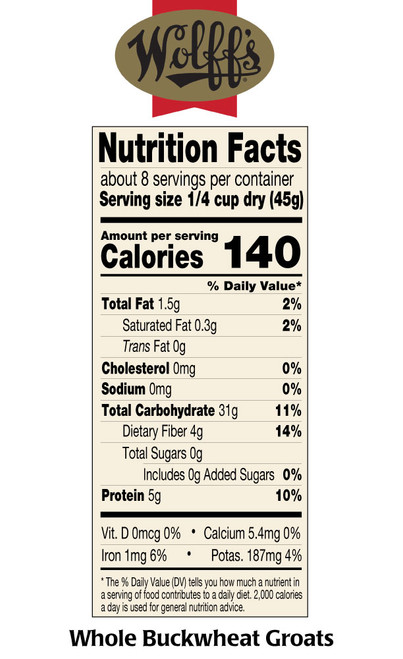PC Wolff's Whole Buckwheat Groats 1/13oz